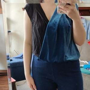 Ecote Crushed Velvet Top